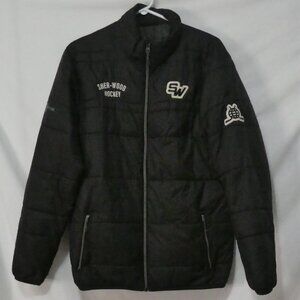 DRYFRAME | small | Sher-Wood Hockey Team  | Black Zip-Up Puffer Jacket